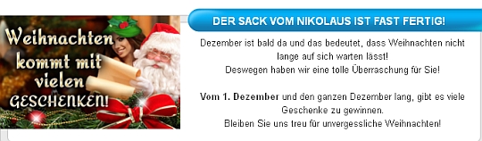 Weihnachtsaktion bei 770