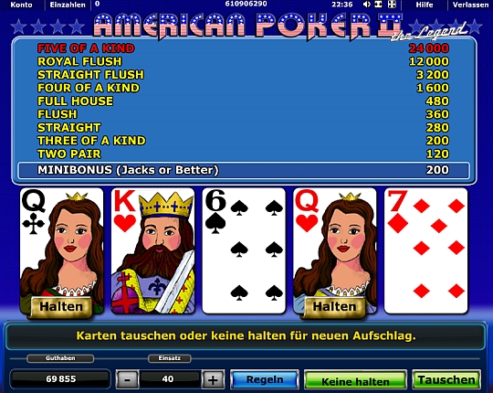 American Poker II spielen