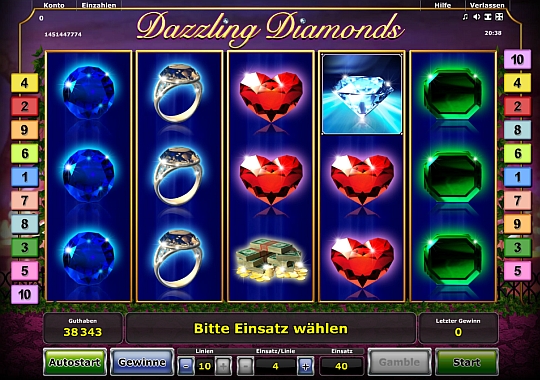 Dazzling Diamonds jetzt online spielen bei Stargames