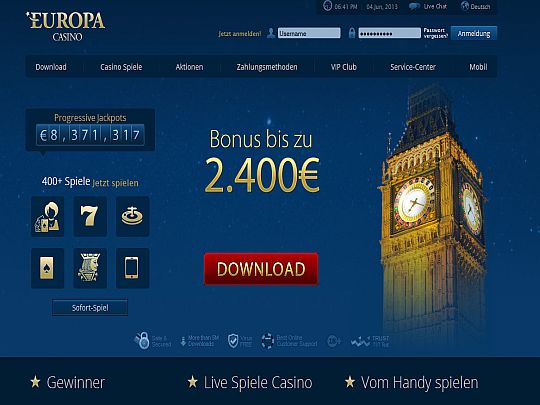 Europa Casino Relaunch