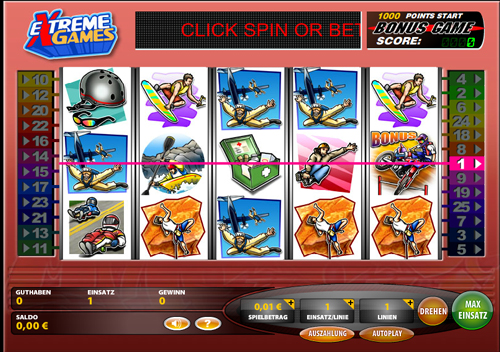 extreme games online slot im casinoclub