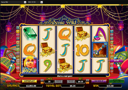 genie wild online slot im casinoeuro