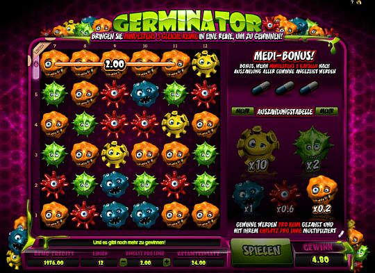 Germinator online spielen im Casino Euro