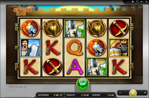 knights life online slot von merkur