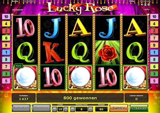 Lucky Rose im Stargames Casino spielen