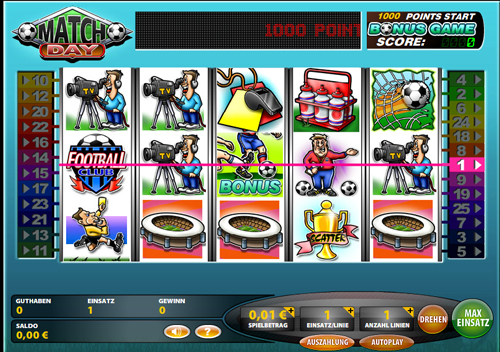 match day online slot im casinoclub