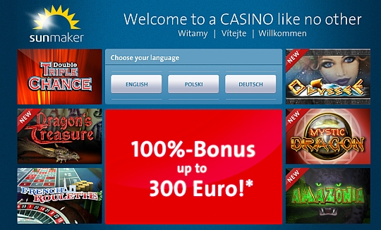 Gauselmanns erstes Online Casino - Sunmaker