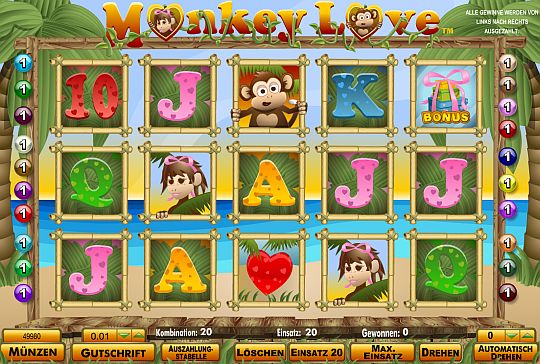 Monkey Love spielen bei Mybet