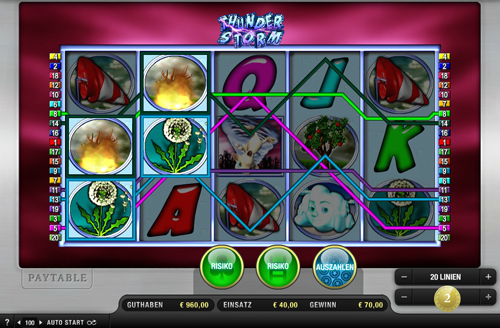 thunde storm online slot im sunmaker casino